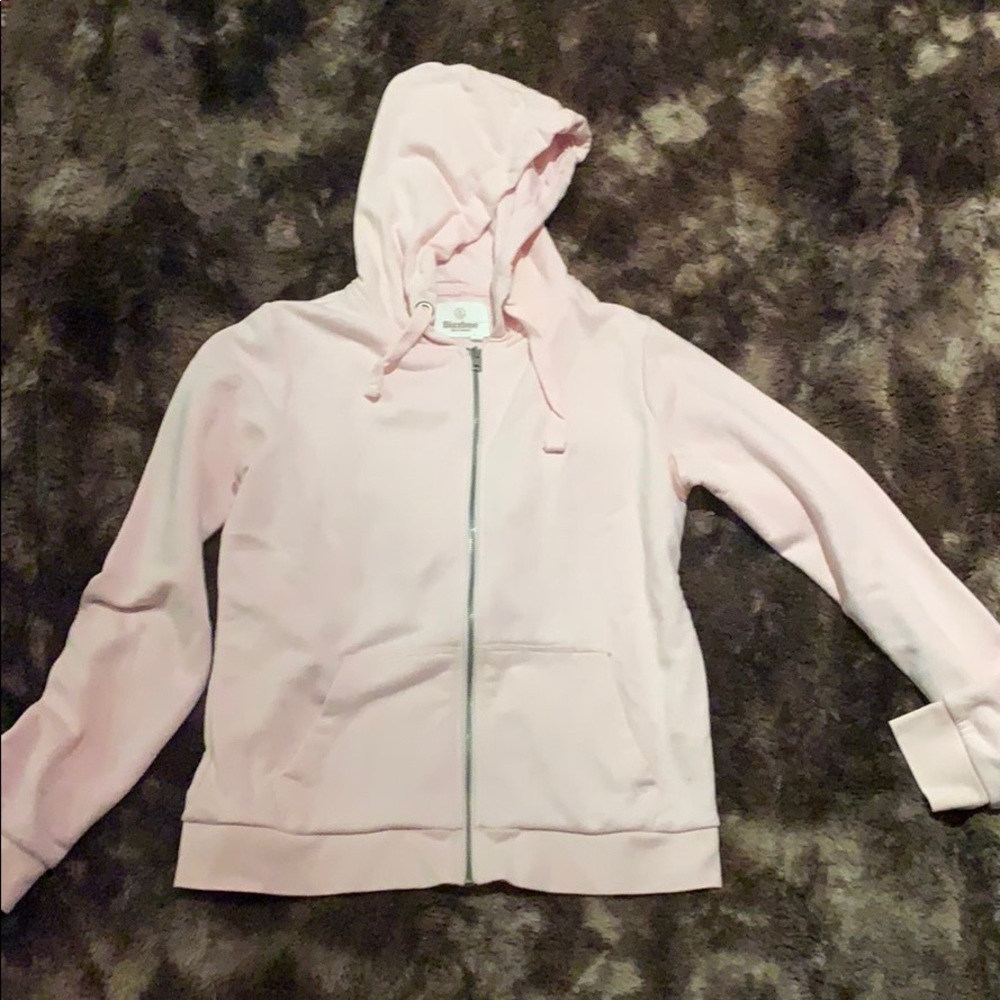 Pale Pink ZIP-Up Hoodie